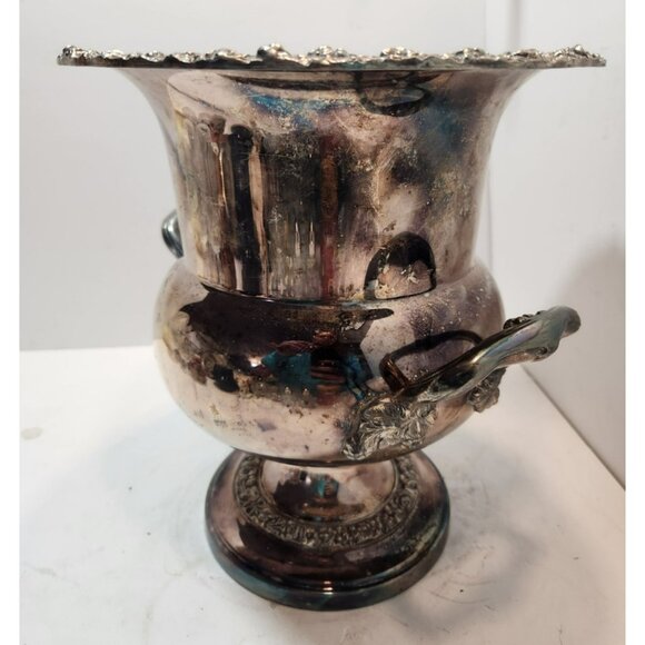 Vintage Sheridan Victorian Silverplate Ice Champagne Wine Bucket Trophy Style - Picture 7 of 16